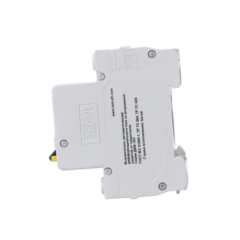  Выключатель автоматический дифференциального тока 2п (1P+N) C 25А 30мА тип AC 4.5кА ДИФ-103 DEKraft 16054DEK фото в каталоге от BTSprom.by