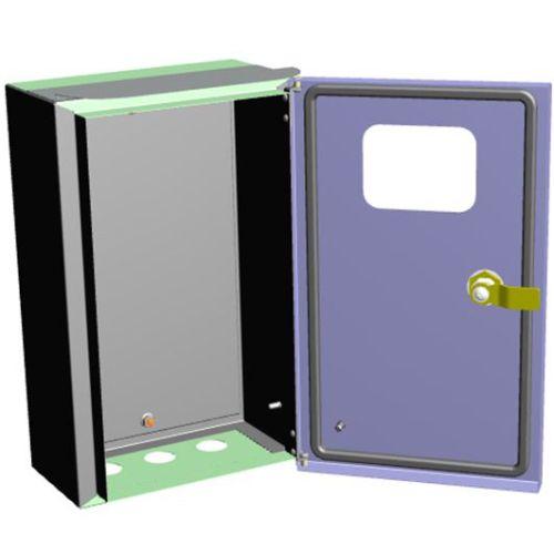  Корпус металлический ЩУ-МП 360х225х140 IP55 NO-142-00 с окном и с кронш. для крепл. к столбу ЭРА Б0032663 фото в каталоге от BTSprom.by