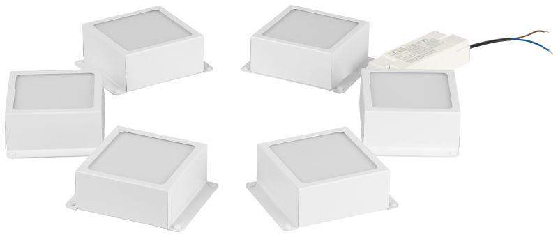 светильник светодиодный spo-646-3-4k-w6 36вт 4000к 3420лм грильято 100х100 домино компл. 6 кубиков и драйвер бел. эра б0063062 от BTSprom.by