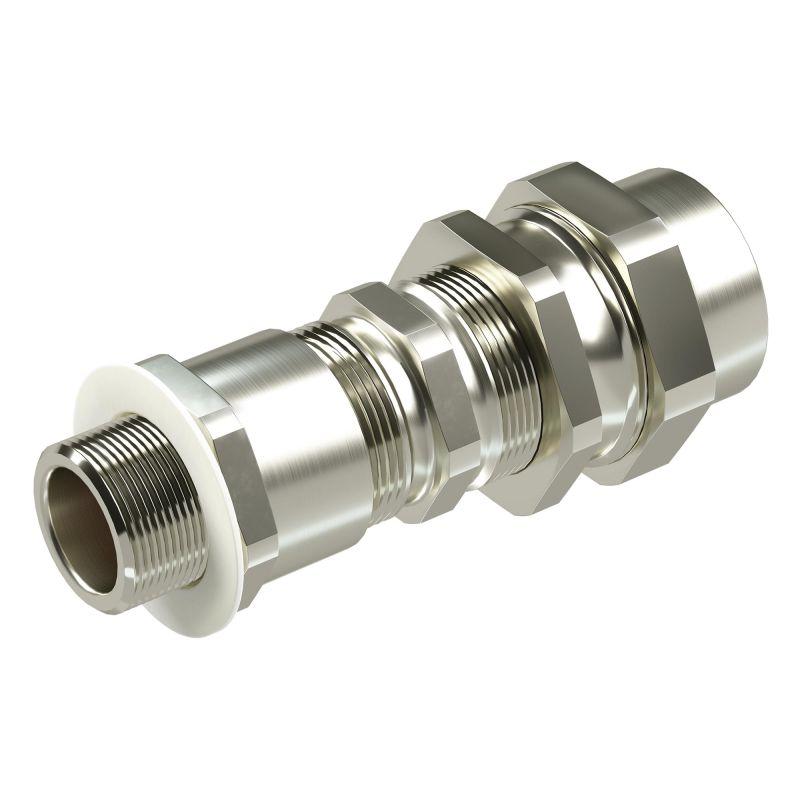 ввод кабельный взрывозащ. серии кас для бронир. кабеля м32х1.5 d17.8-25мм d21-31мм присоединительная резьба м40х1.5 ip66/68 никелир. латунь dkc kac4m5mhk от BTSprom.by