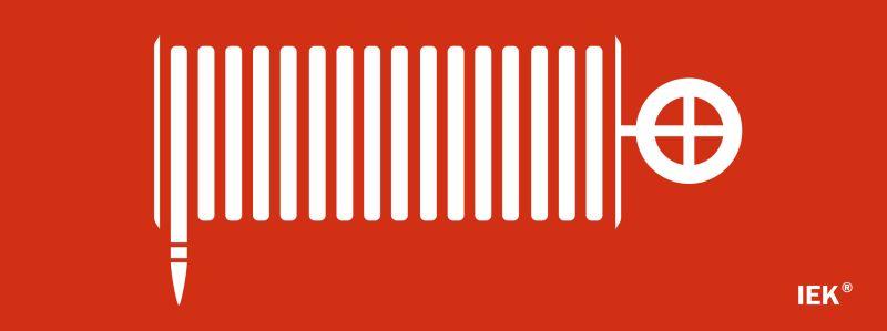 этикетка самоклеящаяся 240х90мм "пожарный кран" iek lpc10-1-24-09-pkran от BTSprom.by