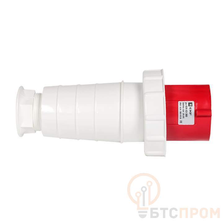  Вилка переносная 034 63А 3P+E 380В IP67 EKF ps-034-63-380 фото в каталоге от BTSprom.by