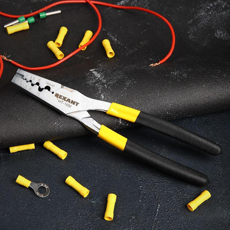  Пресс-клещи для обжима втулочных наконечников 0.5-16кв.мм (HT-16M) Rexant 12-3208 фото в каталоге от BTSprom.by