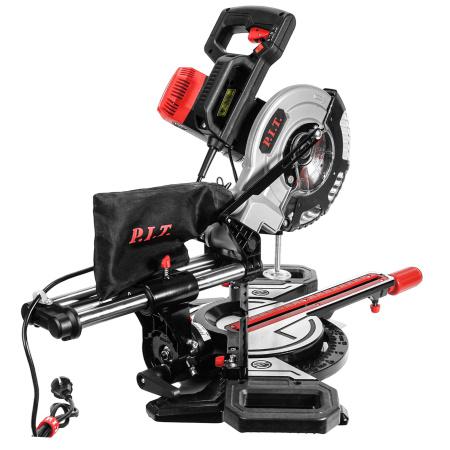 пила торцовочная электрическая pcm210-c (1700вт 210мм 3500/4900об/мин +-45град. протяжка лазер) p.i.t. pcm210-c от BTSprom.by