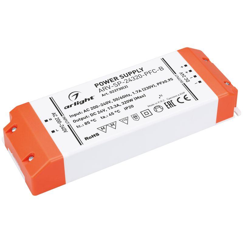 блок питания arv-sp-24320-pfc-b 24в 13.3а 320вт ip20 пластик arlight 023730(2) от BTSprom.by
