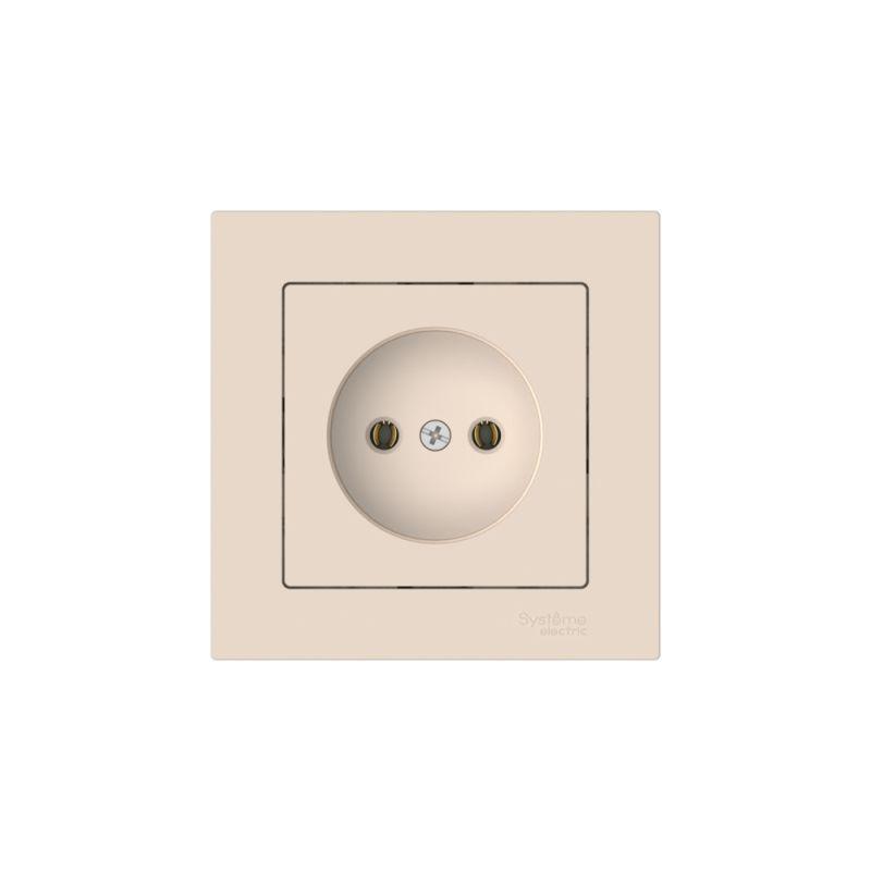  Розетка AtlasDesign 16А без заземл. быстрозажим. клем. в сборе беж. SE ATN000240S фото в каталоге от BTSprom.by