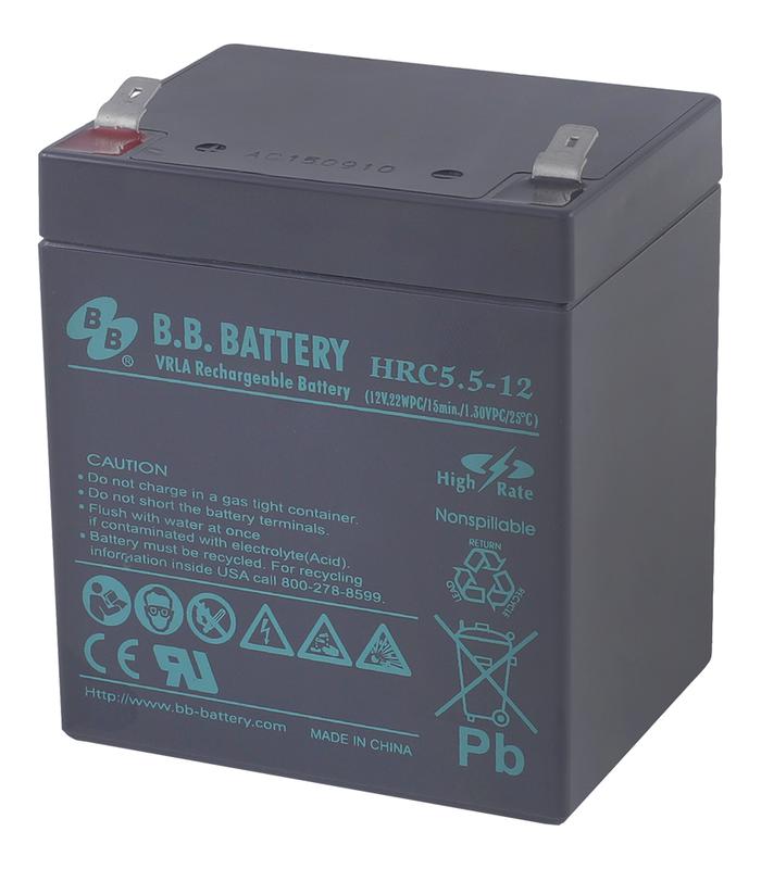 аккумулятор 12в 5.5а.ч hrc 5.5-12 b.b. battery от BTSprom.by