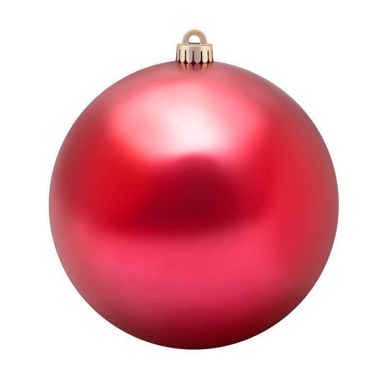 елочная фигура шар глянцевый, 25 см, цвет красный от BTSprom.by