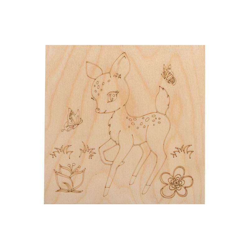  Набор досок для выжигания "Малыши зверята" 150х150мм пакет (уп.5шт) Rexant 12-0933 фото в каталоге от BTSprom.by