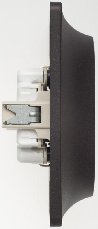  Розетка 2-м Glossa 16А с заземл. в сборе шоколад SE GSL000824 фото в каталоге от BTSprom.by