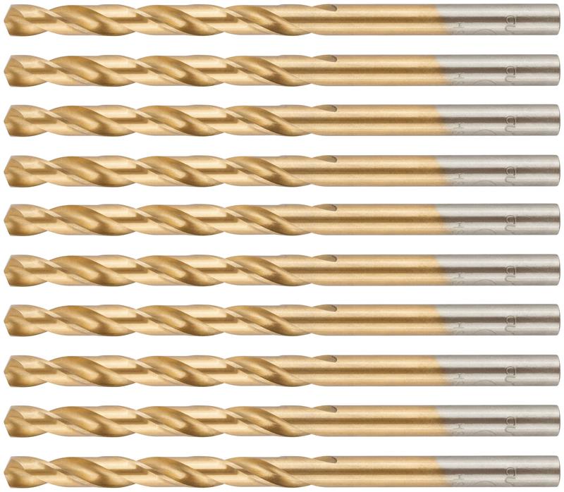  Набор сверл по металлу Profi с титан. покрытием 5х86мм (уп.10шт) Cutop 52-447 фото в каталоге от BTSprom.by