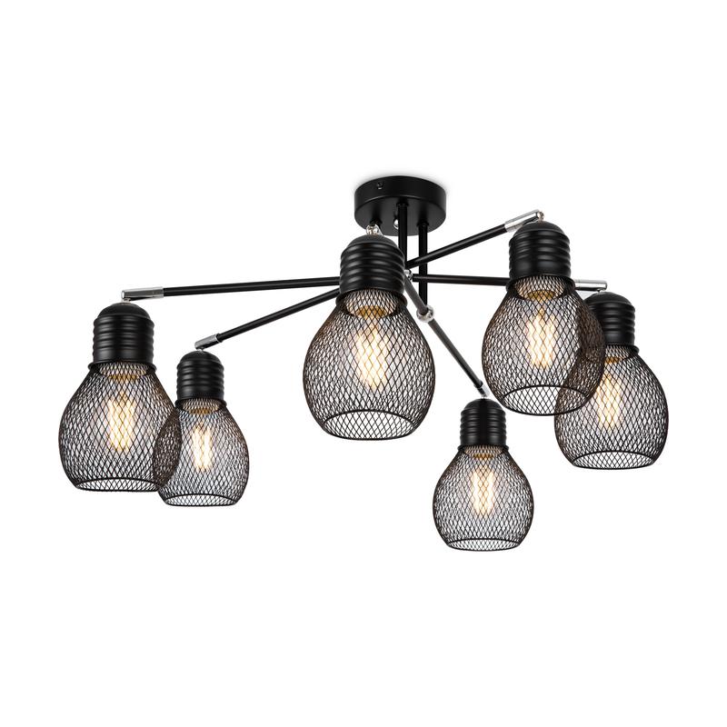 люстра kaisa 60вт e27х6 ip20 freya fr5069pl-06b от BTSprom.by