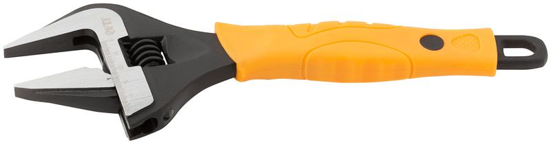  Ключ разводной "Эталон" CrV узкие губки шкала экстра увелич. захват прорезин. ручка 250мм 50мм FIT 70197 фото в каталоге от BTSprom.by