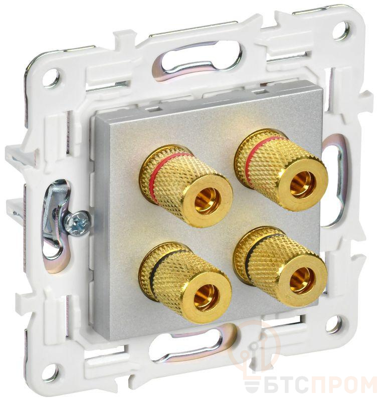 Аудиорозетка 4-м SKANDY SK-A01S серебр. IEK SK-S40-K23 фото в каталоге от BTSprom.by  Аудиорозетка 4-м SKANDY SK-A01S серебр. IEK SK-S40-K23 фото в каталоге от BTSprom.by