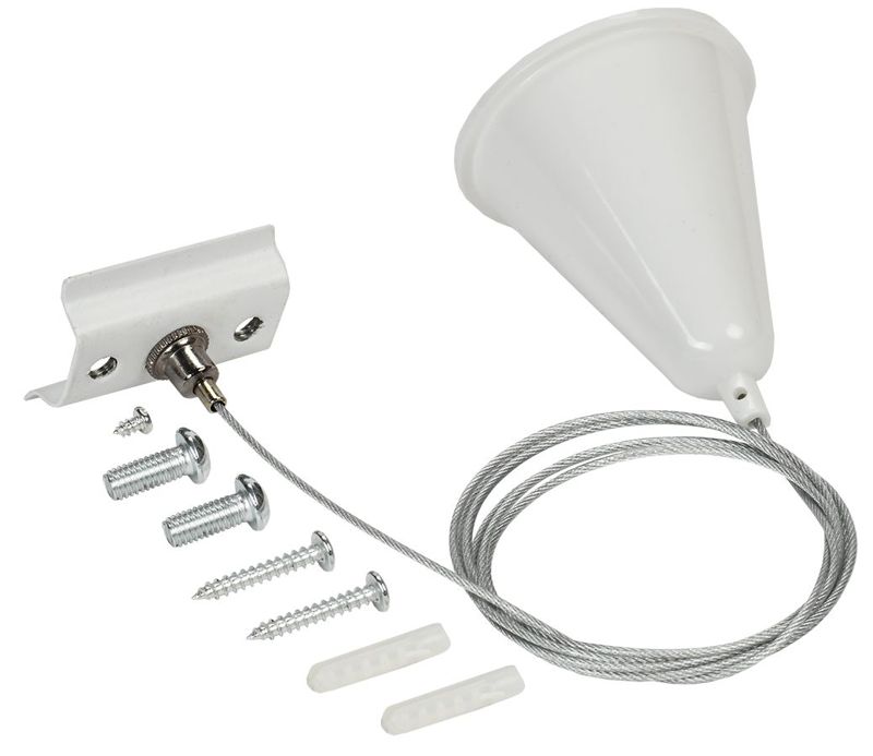 комплект подвеса для шинопровода с тросом 1.5м бел. iek lt-so0d-kpt-d15-k01 от BTSprom.by