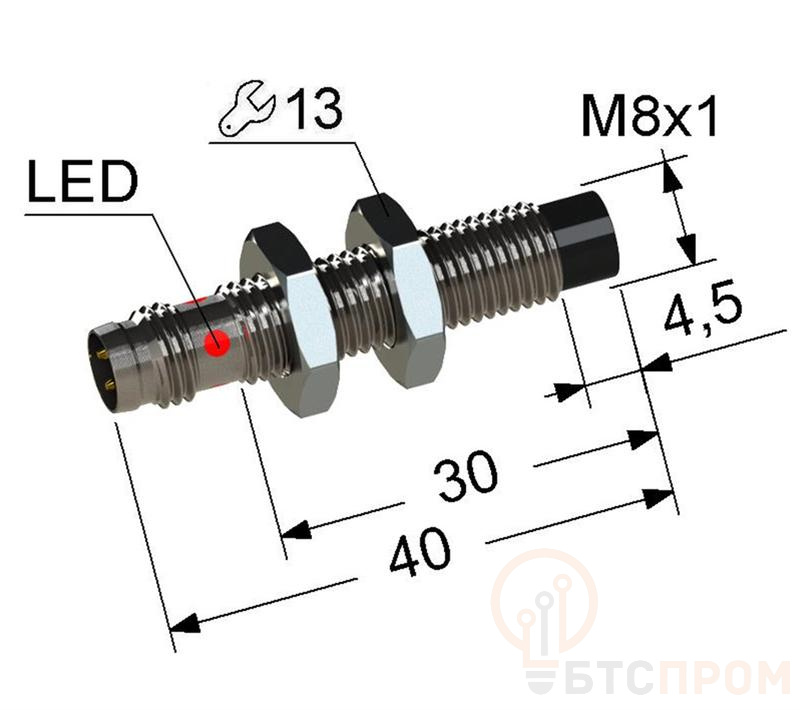 Выключатель бесконтактный PS2-08M40-5N11-C3 МЕГА-К A8010-82694512 фото в каталоге от BTSprom.by  Выключатель бесконтактный PS2-08M40-5N11-C3 МЕГА-К A8010-82694512 фото в каталоге от BTSprom.by