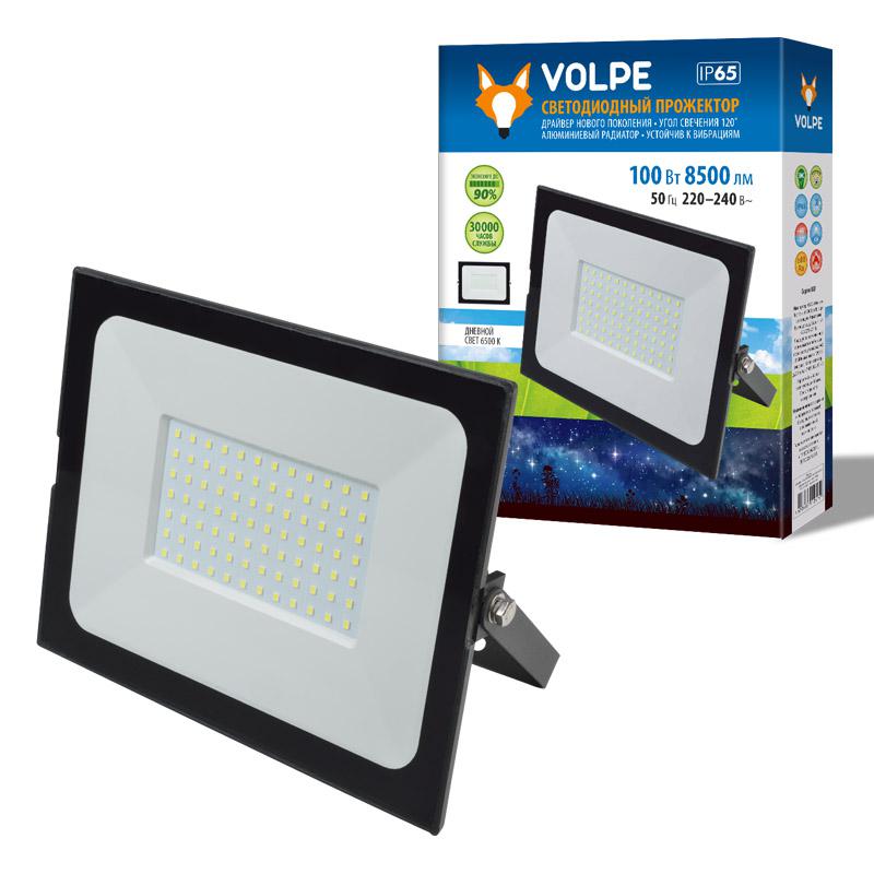 прожектор светодиодный ulf-q513 100w/6500k ip65 220-240в black корпус черн. volpe ul-00004344 от BTSprom.by