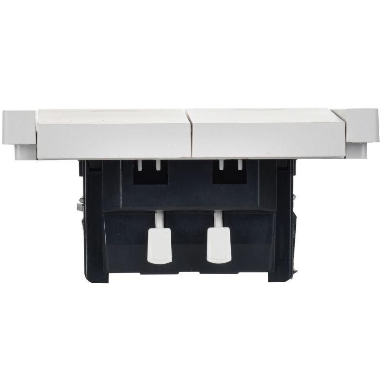  Выключатель жалюзи СП FORTE&PIANO 10А FP211 бел. IEK FP-V15-0-10-1-K01 фото в каталоге от BTSprom.by