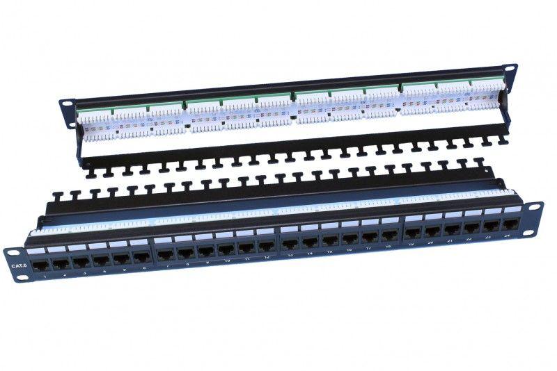 патч-панель 19дюйм 1u rj45 кат.6 24 порта dual idc rohs pp3-19-24-8p8c-c6-110d черн. hyperline 246107 от BTSprom.by