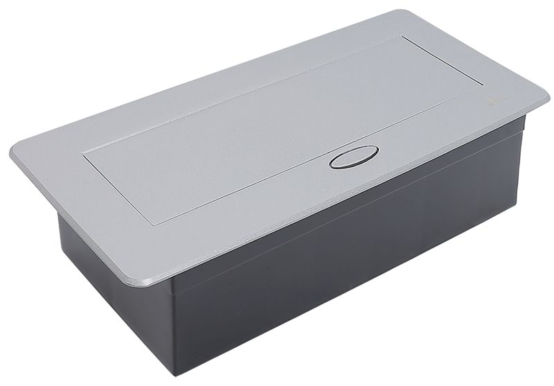 блок розеточный 6мод. с выдвижн. крышкой серебр. primer iek pm-br51-06-o-k23 от BTSprom.by