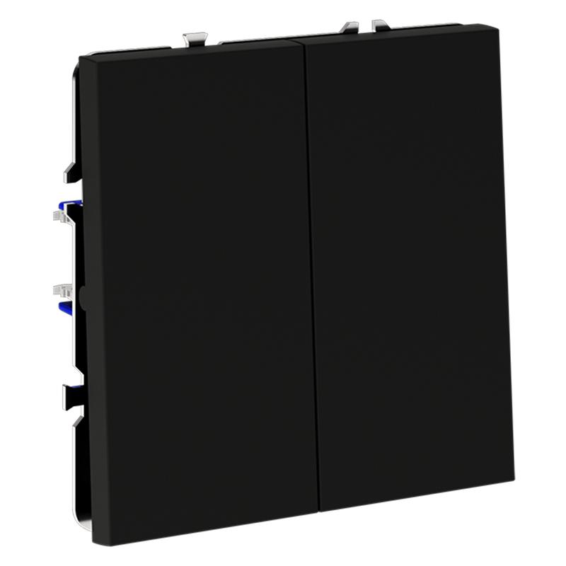  Выключатель 2-кл. СП S70 10А механизм черн. матов. Voltum VLS020108 фото в каталоге от BTSprom.by