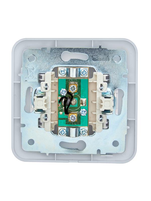  Розетка телевизионная проходная TV СП ASTI IP20 в сборе бел. LEZARD 7081-0202-129 фото в каталоге от BTSprom.by