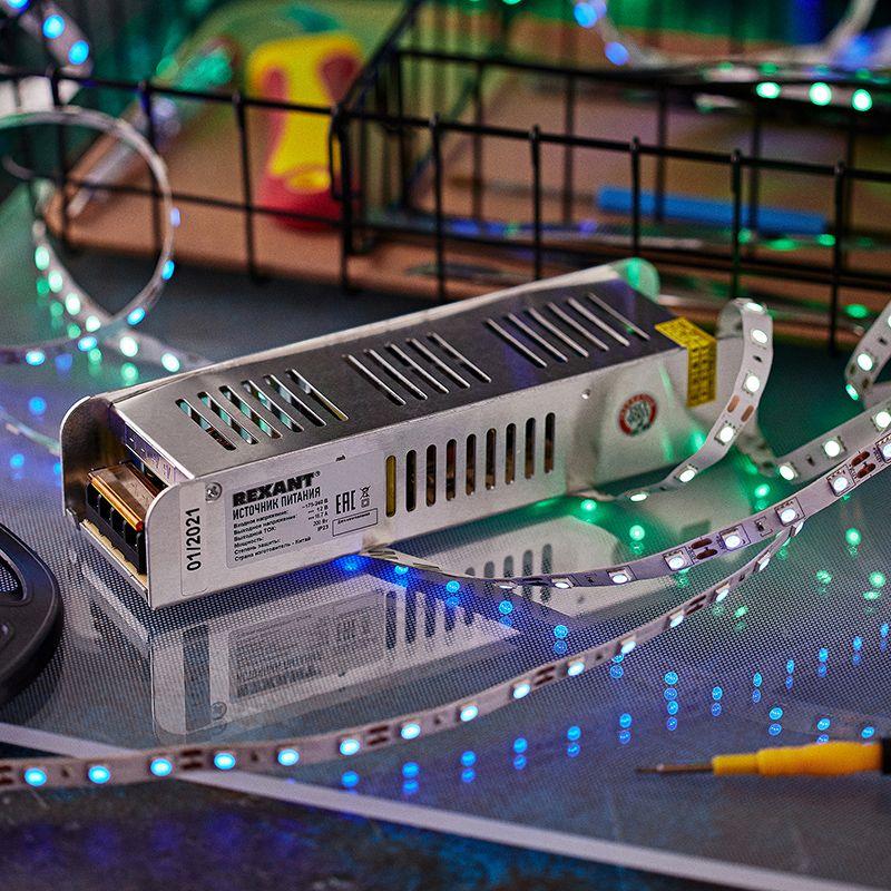  Источник питания 12В 200Вт 16.5А с разъемами под винт IP23 компакт. Rexant 200-200-4 фото в каталоге от BTSprom.by