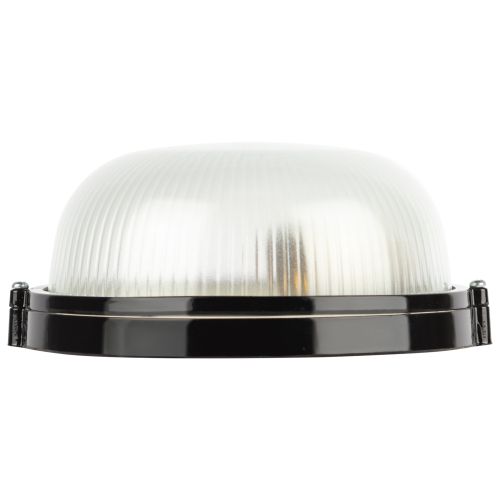  Светильник НБП 03-60-001 1х60Вт E27 IP54 акватермо алюм./стекло D176 круг черн. Эра Б0063905 фото в каталоге от BTSprom.by