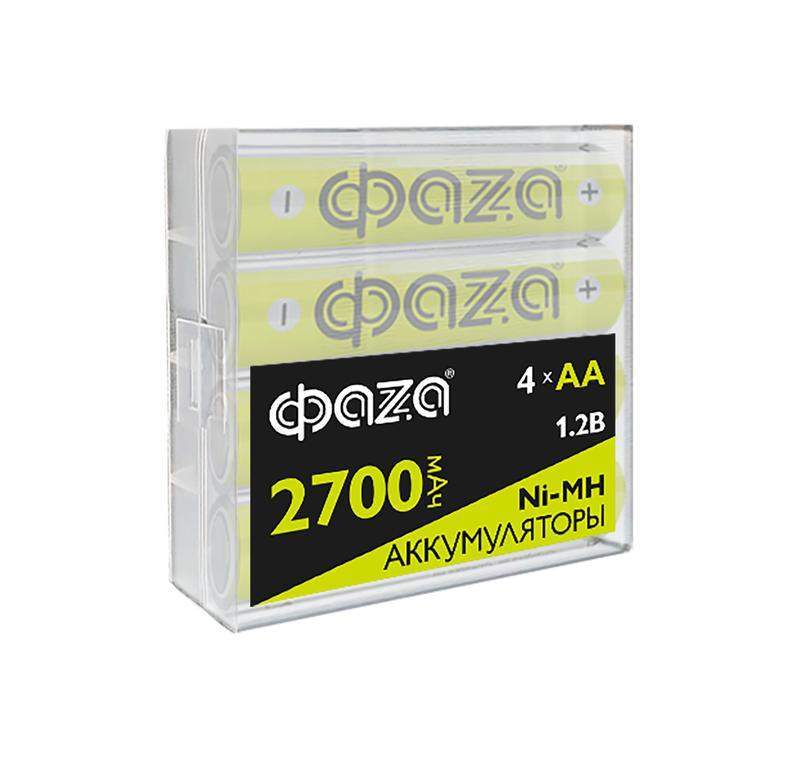 аккумулятор aa/hr6 ni-mh 1.2в 2700ма.ч box-4 (уп.4шт) фаzа 5059726 от BTSprom.by