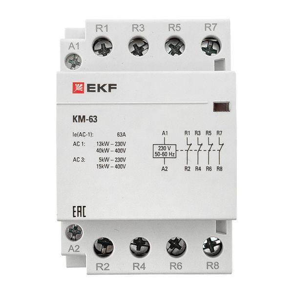  Контактор модульный КМ 63А 4NC (3 мод.) PROxima EKF km-3-63-04 фото в каталоге от BTSprom.by