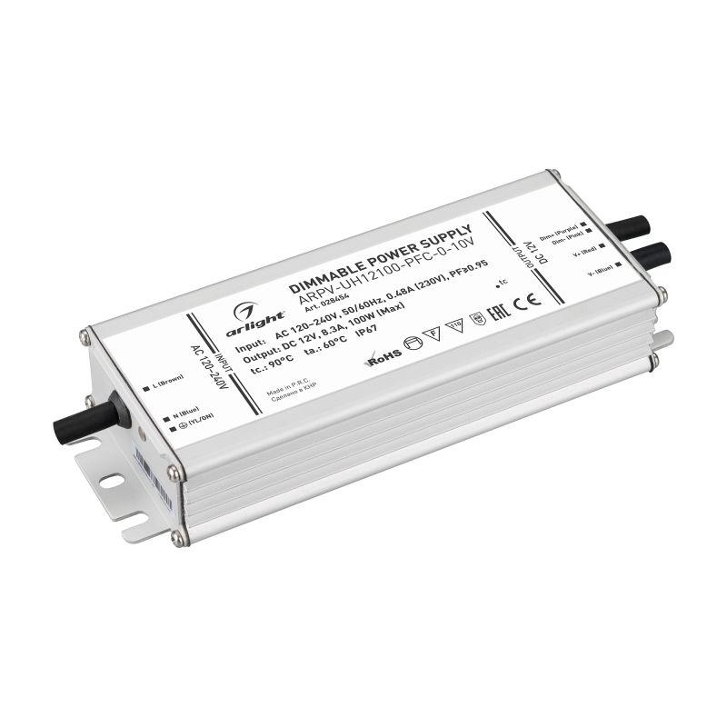 блок питания arpv-uh12100-pfc-0-10v 12в 8.3а 100вт ip67 металл arlight 028454 от BTSprom.by