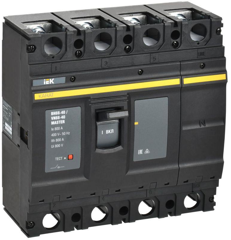 выключатель-разъединитель 4п 800а вн88-40 karat master iek kam-vn60-4-0800 от BTSprom.by