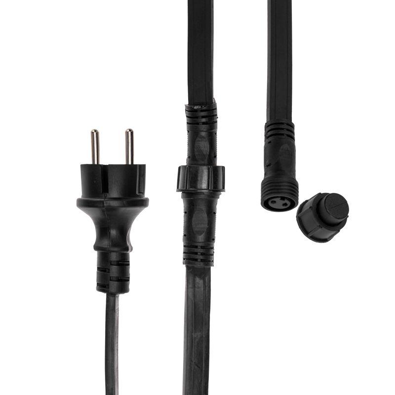  Гирлянда "Белт Лайт" 2жил. шаг 20см патроны E27 1320Вт IP65 влагостойкая провод черн. (уп.100м) Neon-Night 331-211 фото в каталоге от BTSprom.by