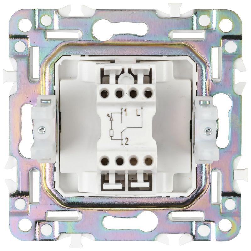  Выключатель проходной 1-кл. SKANDY 10А SK-V08Gr с индикацией сер. IEK SK-V12-1-10-K03 фото в каталоге от BTSprom.by