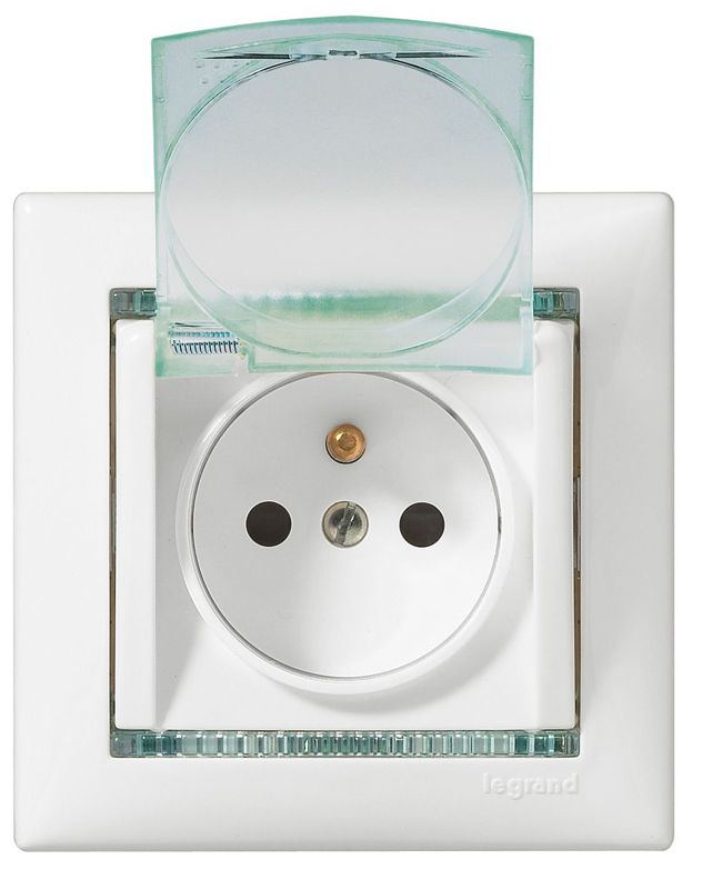  Розетка 1-м СП Valena 16А IP44 2P+E с заземл. защ. шторки с крышкой немецк. стандарт механизм бел. IEK 774220 фото в каталоге от BTSprom.by