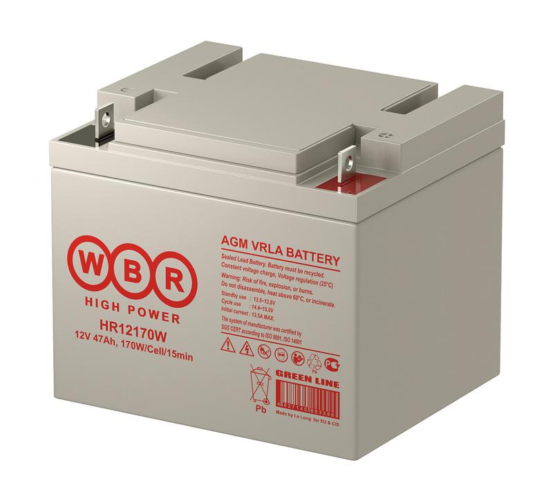  Аккумулятор 12В 45А.ч WBR HR12170W WBR фото в каталоге от BTSprom.by