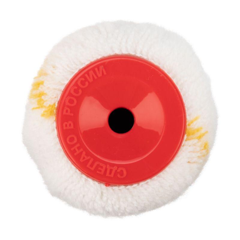  Ролик (сменный) полиамид бел. с желт. полосой ворс 11мм шир. ролика 240мм d42мм бюгель 6мм Rexant 89-0126 фото в каталоге от BTSprom.by