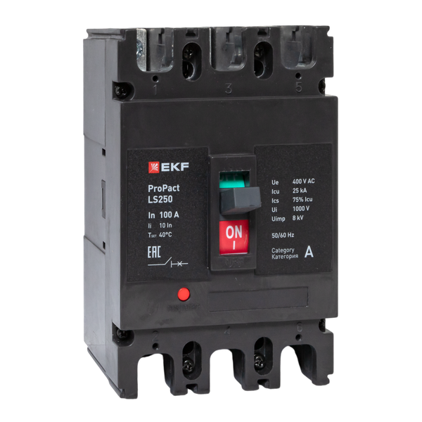 выключатель автоматический 3п 100а 25ка ls250 propact ekf mccb-250-25-3-100-ls от BTSprom.by