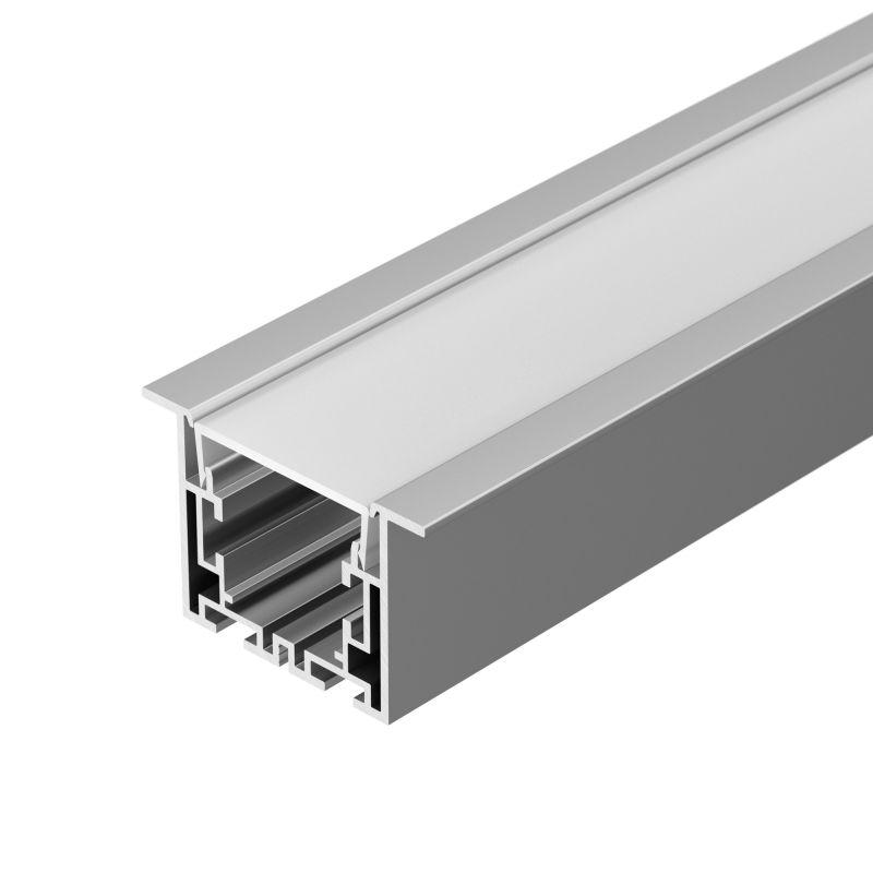 профиль с экраном s2-linia55-f-2500 anod+opal 2.5м алюминий arlight 021176 от BTSprom.by
