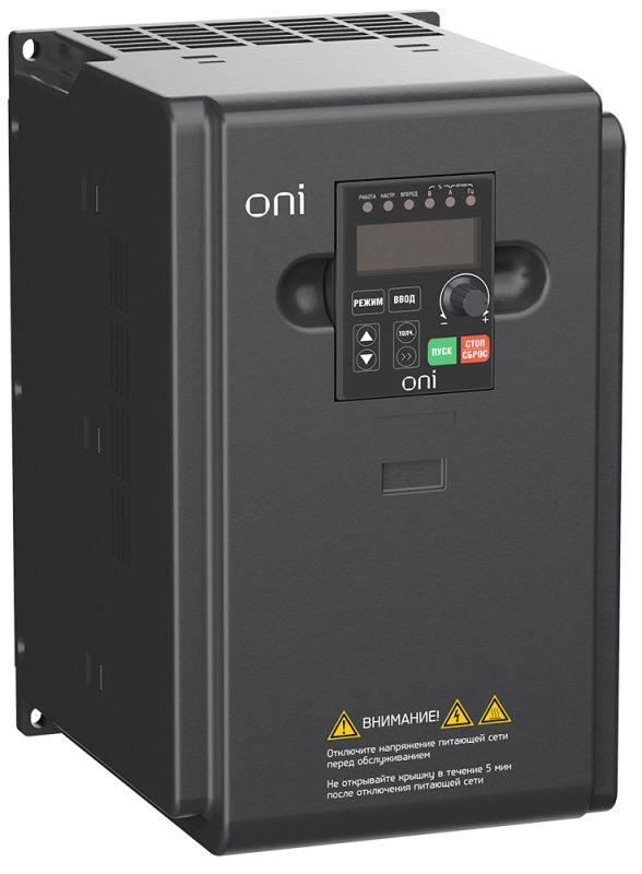 преобразователь частоты a150 380в 3ф 7.5квт 17а встроенный торм. модуль oni a150-33-75nt от BTSprom.by