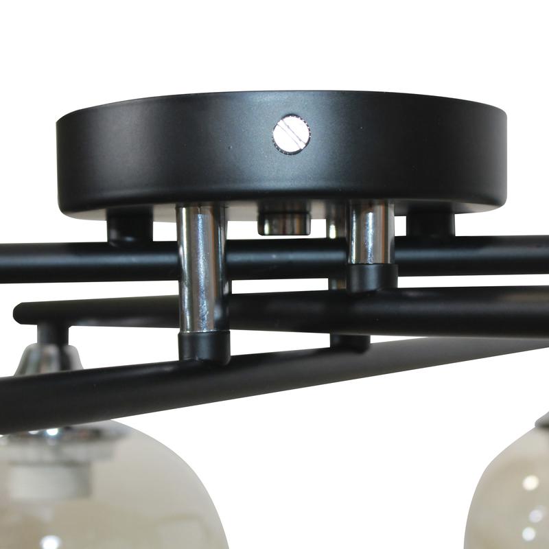  Светильник 11271В-4/6 (Плафон 8268) НПБ 01-6х60-118 Е27 ИУ черн. Элетех 1005404860 фото в каталоге от BTSprom.by