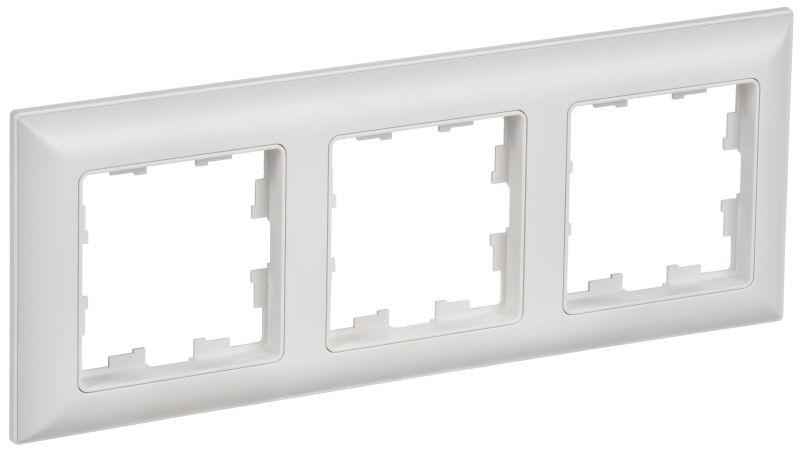 рамка 3-м brite ру-3-браб арктич. бел./бел. iek br-m32-12-k91 от BTSprom.by