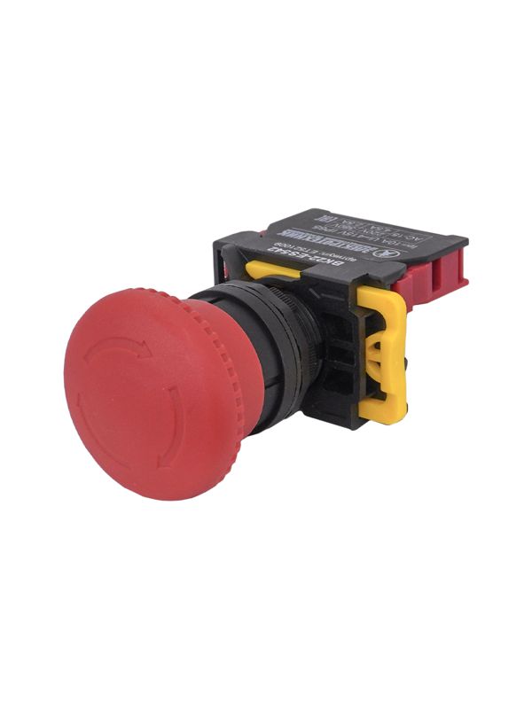 выключатель кнопочный вк22-es542 1нз гриб с фиксацией 40мм d22мм ip65 красн. электротехник et521009 от BTSprom.by