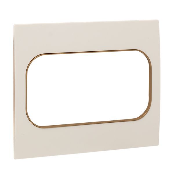  Рамка для розетки 2-м Стокгольм бел. с линией цвета шампань PROxima EKF EYM-G-305-20 фото в каталоге от BTSprom.by