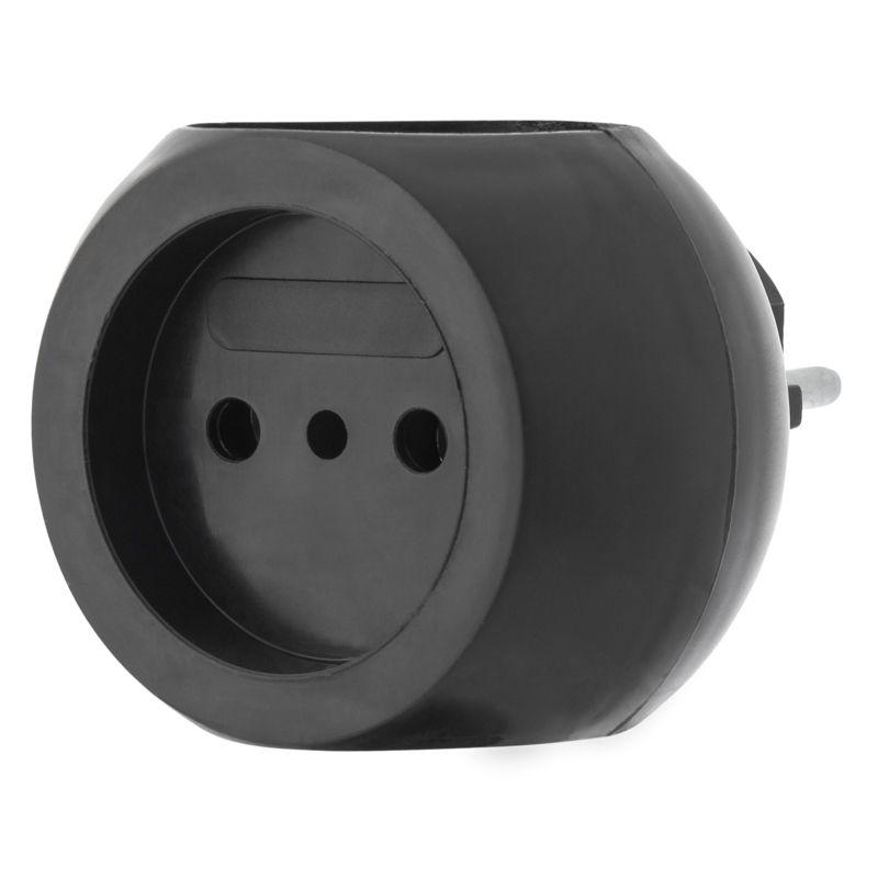 разветвитель 3-м 6а ip20 шар 220в черн. rexant 11-1063-1 от BTSprom.by