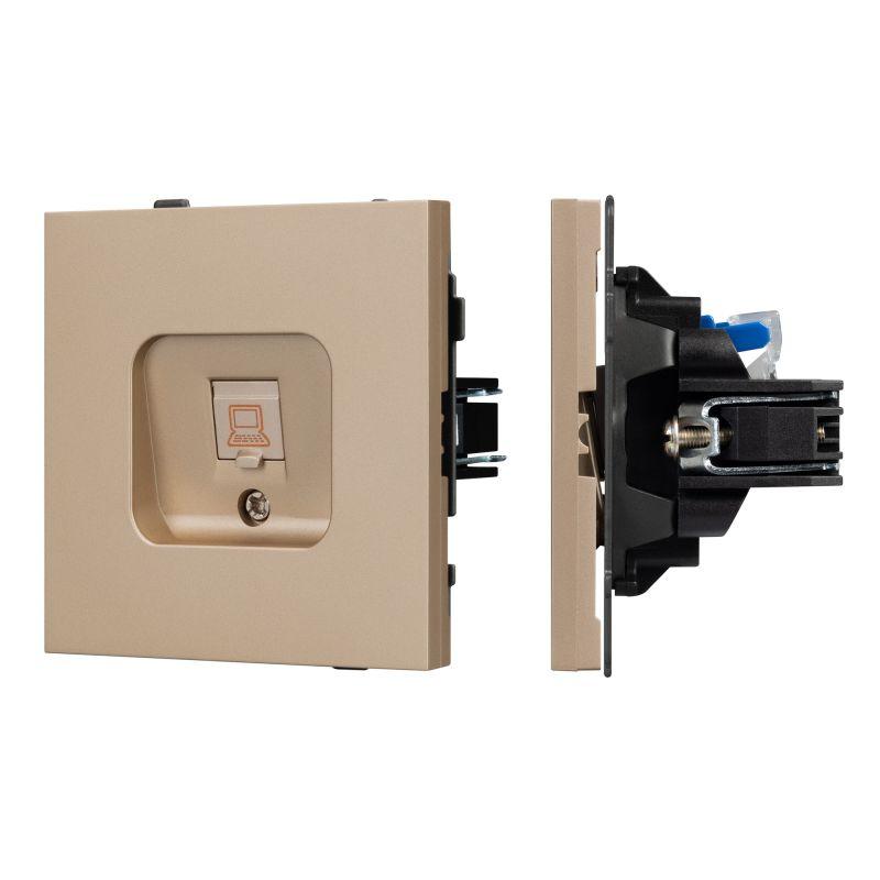 розетка компьютерная sct-tendo-mpc1-pl-gd rj45 кат.6 механизм arlight 054099 от BTSprom.by