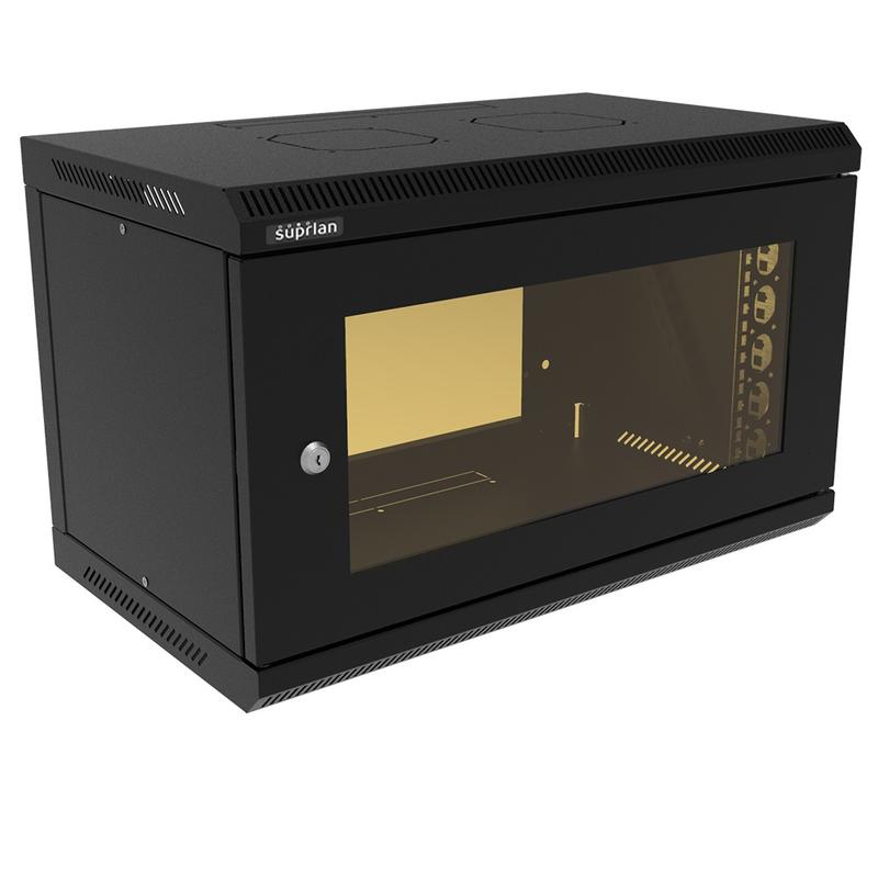шкаф телекоммуникационный настенный твс-6u-600-350-мр-9005 suprlan 05-2061-b от BTSprom.by