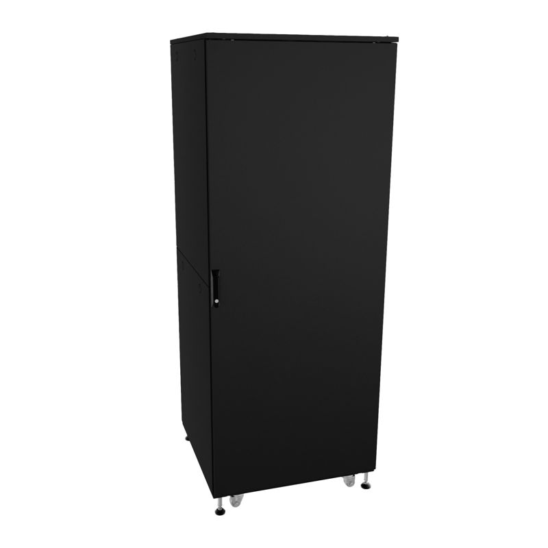 шкаф напольный разобранный 19дюйм it-cqe-n 42u 800х1000мм крыша с вырубкой сплошная металл и двойная сплошная металл двойные боковые панели черн. ral9005 dkc r5itn42810fm1m2sb от BTSprom.by