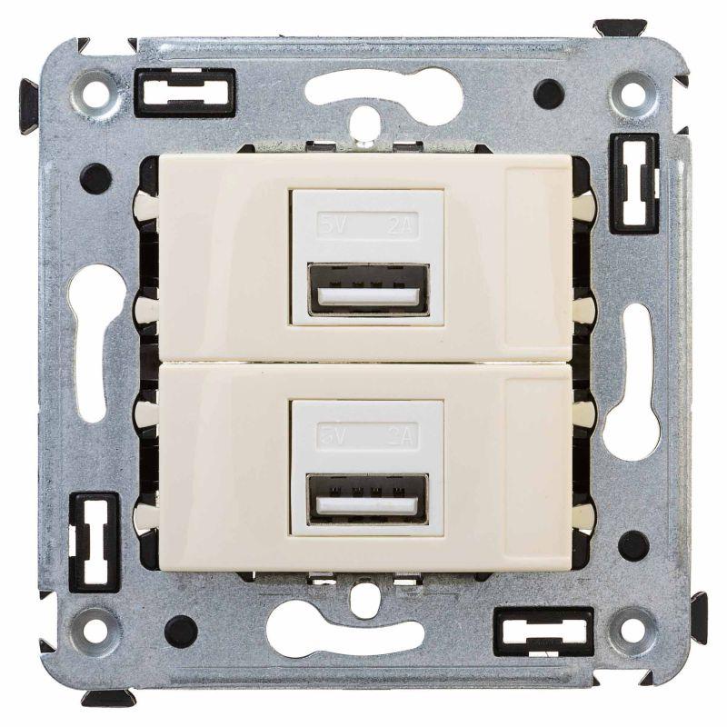 устройство зарядное usb сп avanti "ванильная дымка" dkc 4405543 от BTSprom.by