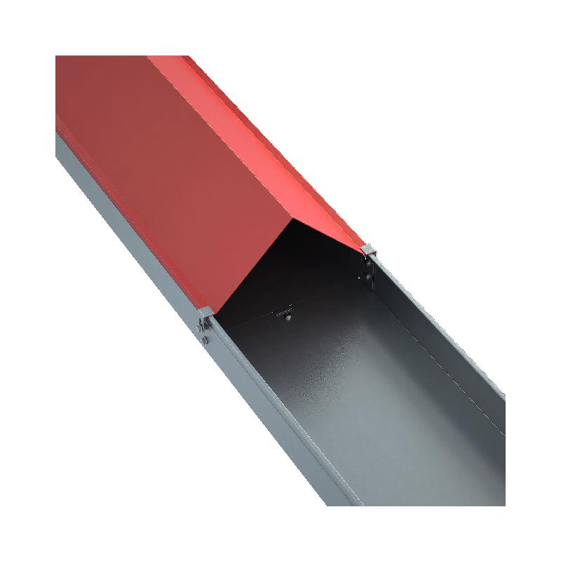 Крышка для лотка двускатная осн.400 L2500 сталь 1мм KLZ400-1.0-2500 HD гор. оцинк. КМ LO20247 фото в каталоге от BTSprom.by